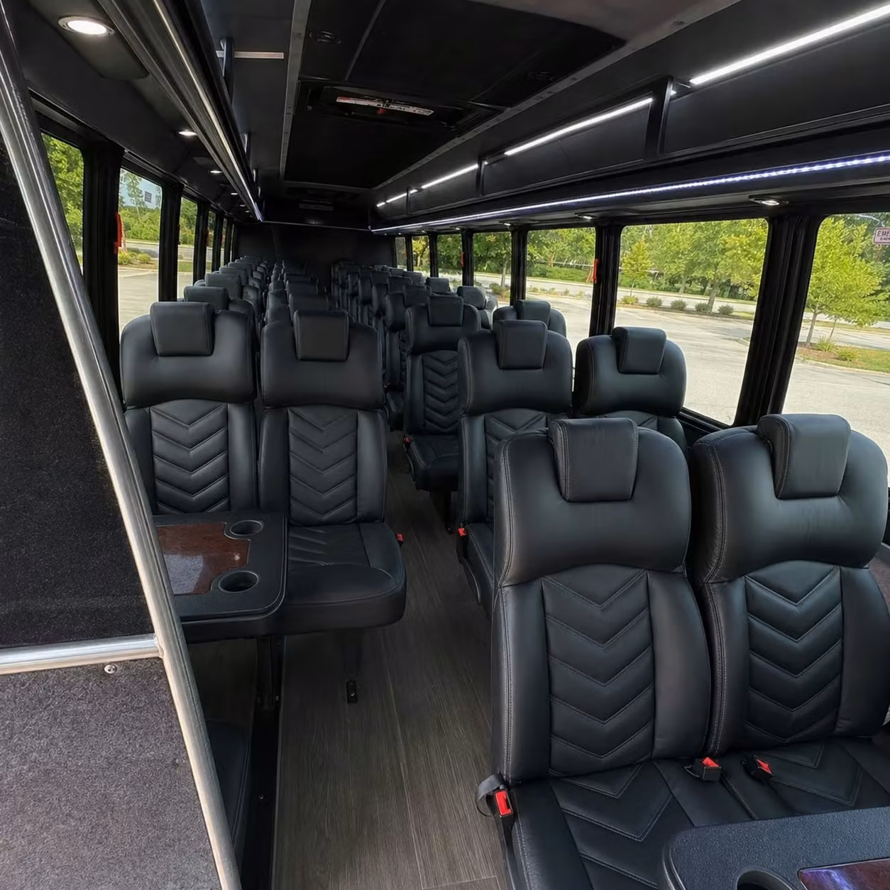 28 passenger minibus interior
