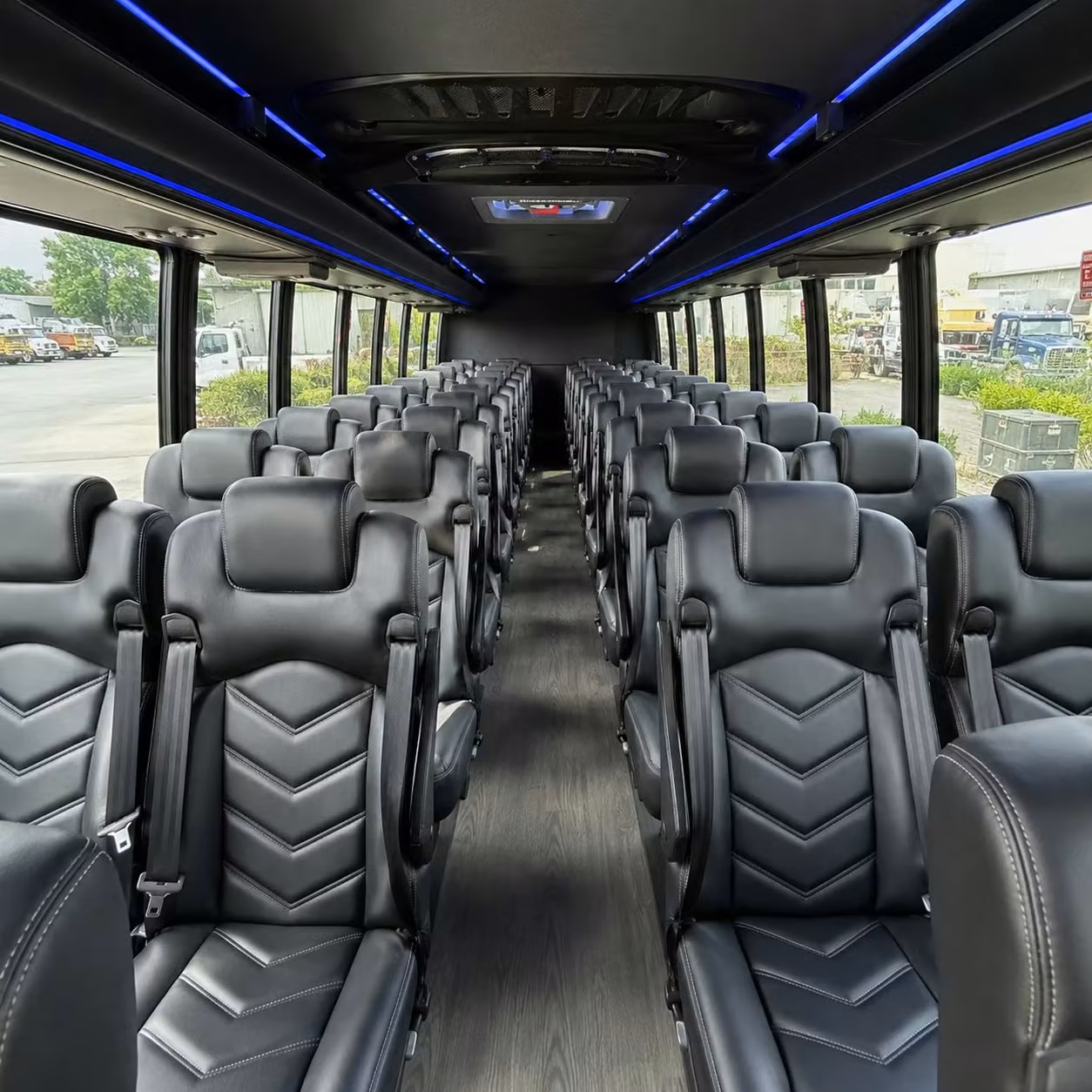 35 passenger minibus inside